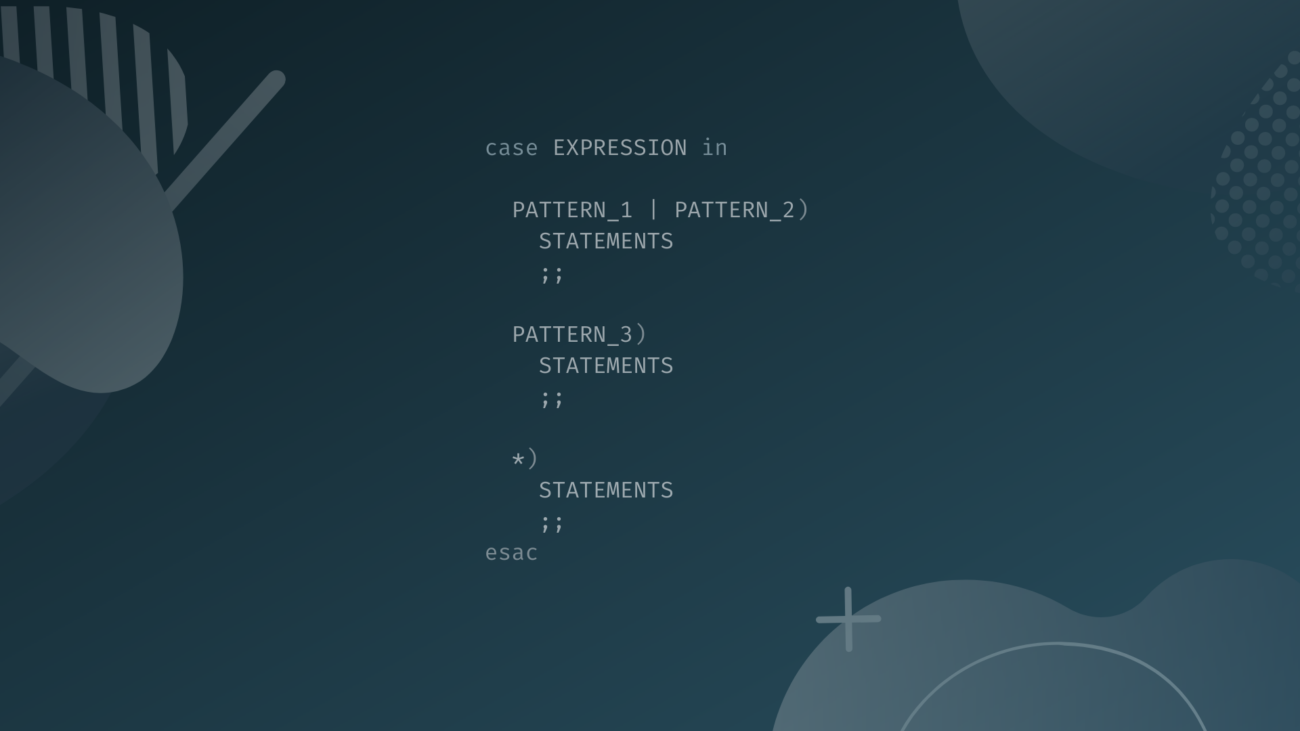 Bash Case Statement illustration