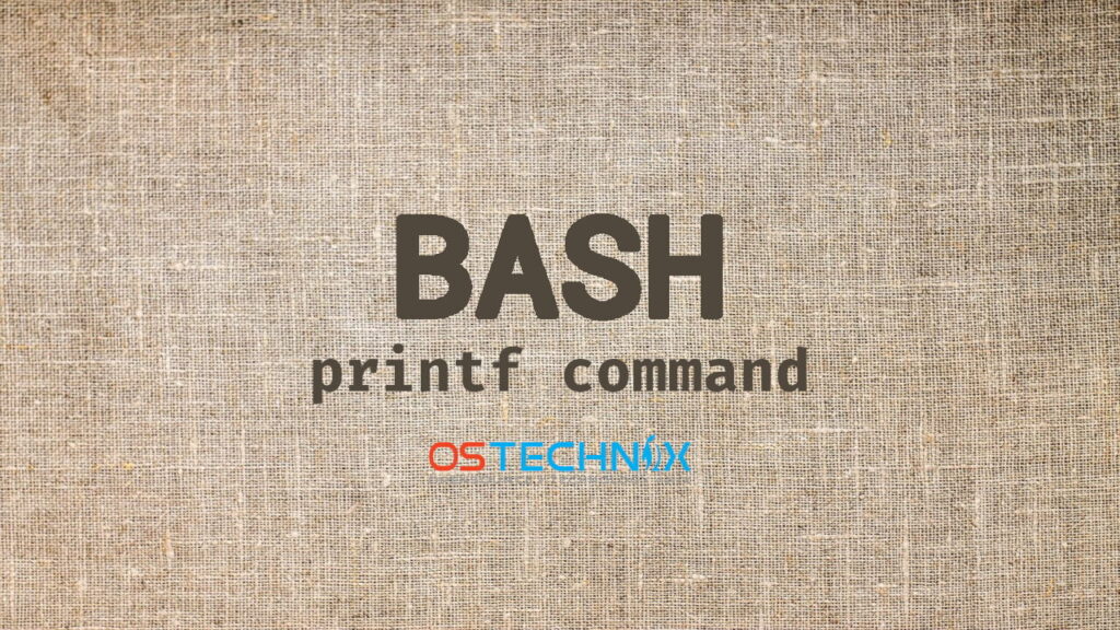Bash printf Command example