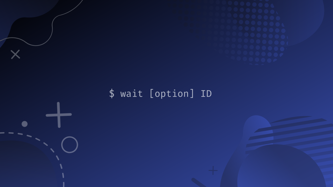 Bash wait Command illustration