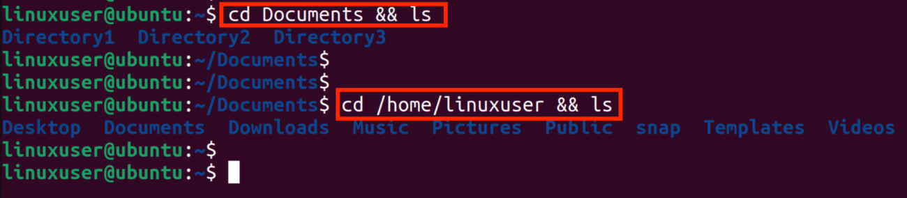 Cd Command in Linux (Change Directory) illustration