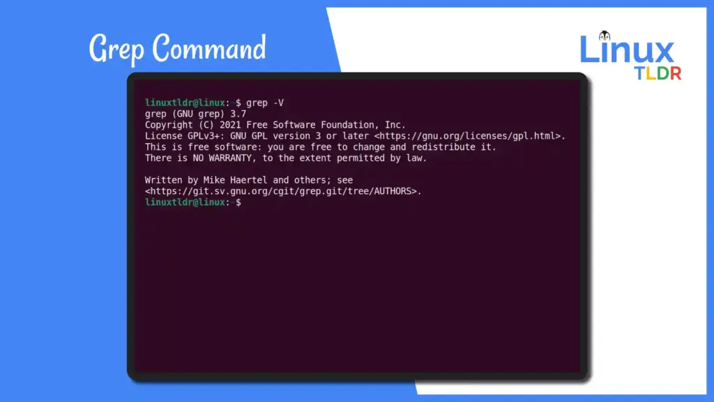 Grep Command in Linux example