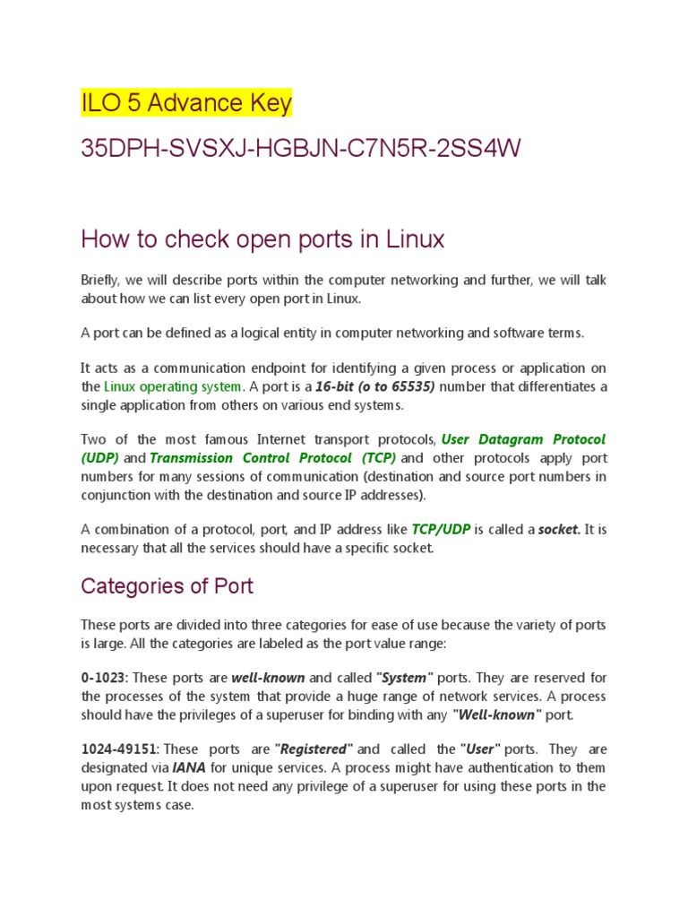 How to Check for Listening Ports in Linux (Ports in use) example