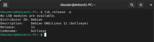 How to Check your Debian Linux Version example