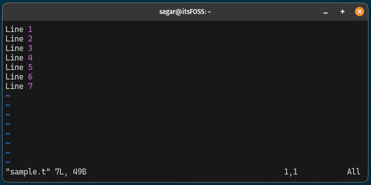 How to Copy, Cut and Paste in Vim / Vi example