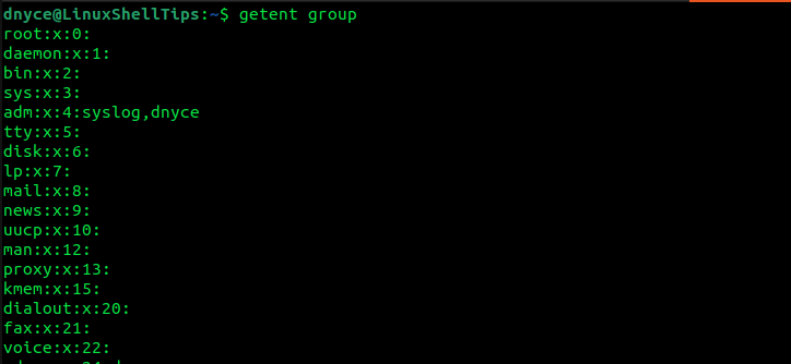 How to List Groups in Linux example