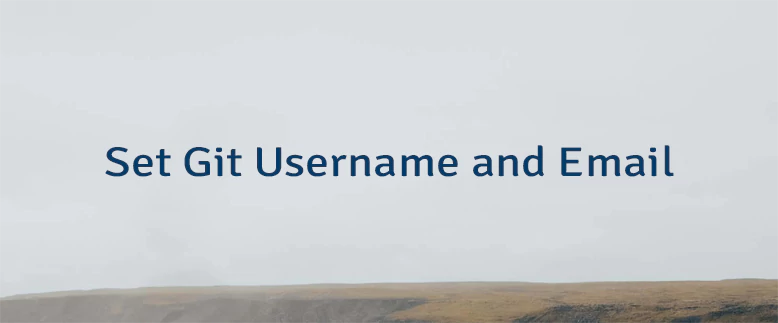 How to Set Git Username and Email illustration