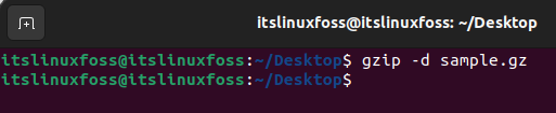 How to Unzip (Extract) Gz File in Linux example