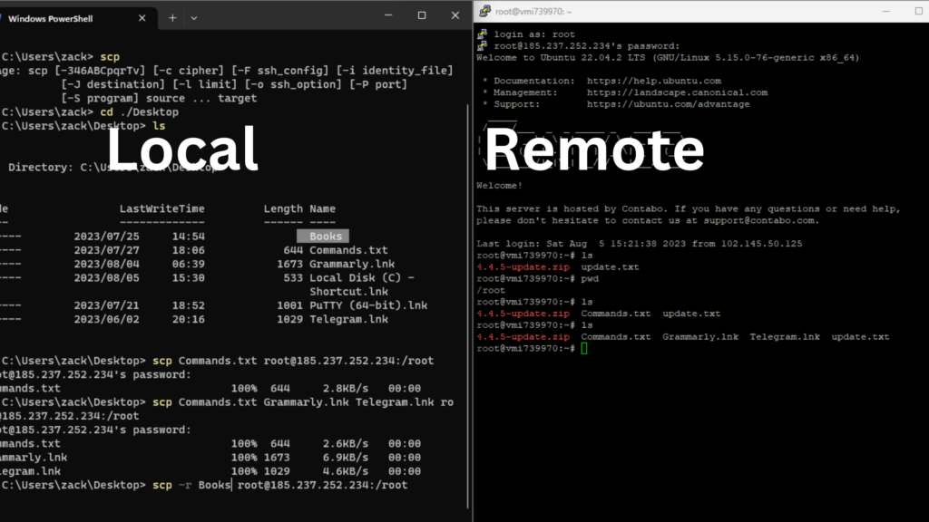 How to Use SCP Command to Securely Transfer Files illustration