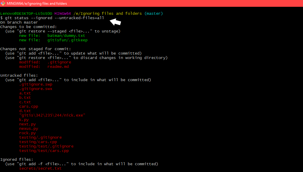 Ignoring Files and Directories in Git (.gitignore) illustration