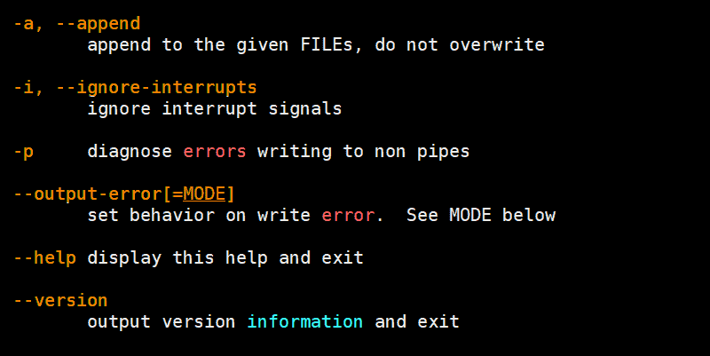 Linux Tee Command with Examples example