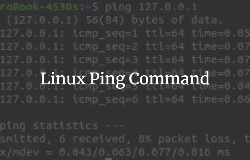 Ping Command in Linux illustration