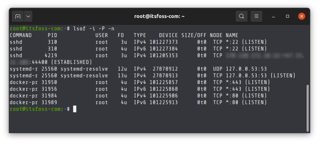 check open ports linux illustration