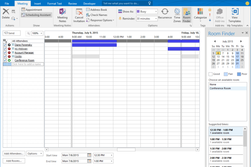 scheduling with outlook calendar illustration