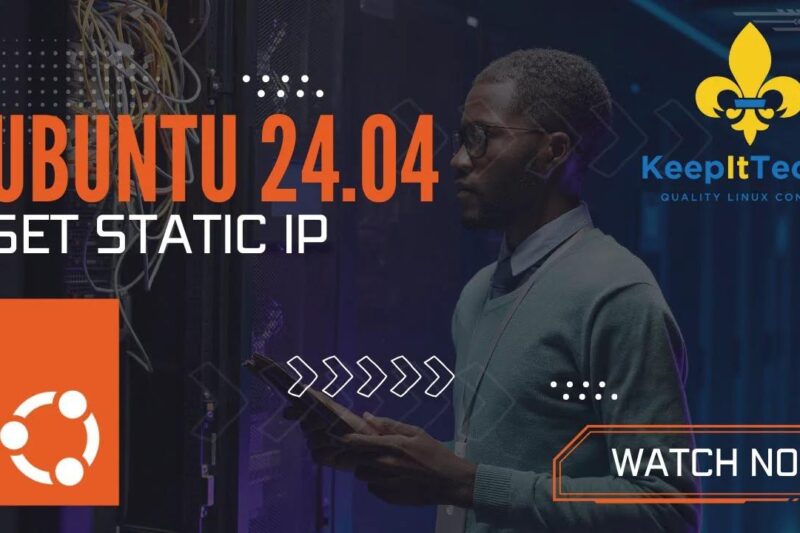 setup static ip ubuntu 24.04 illustration